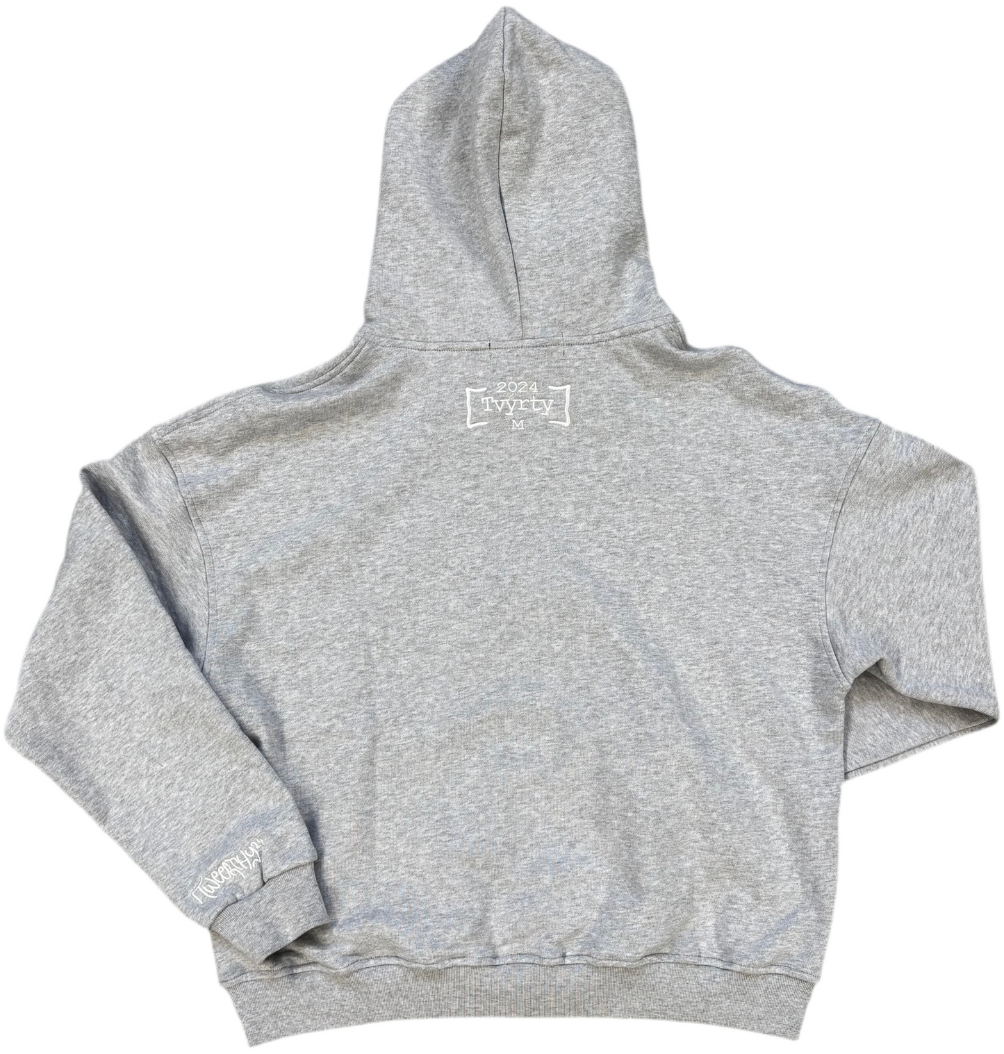 TWEERTHY 24 PUFF PRINT LOGO HOODIE (GREY)