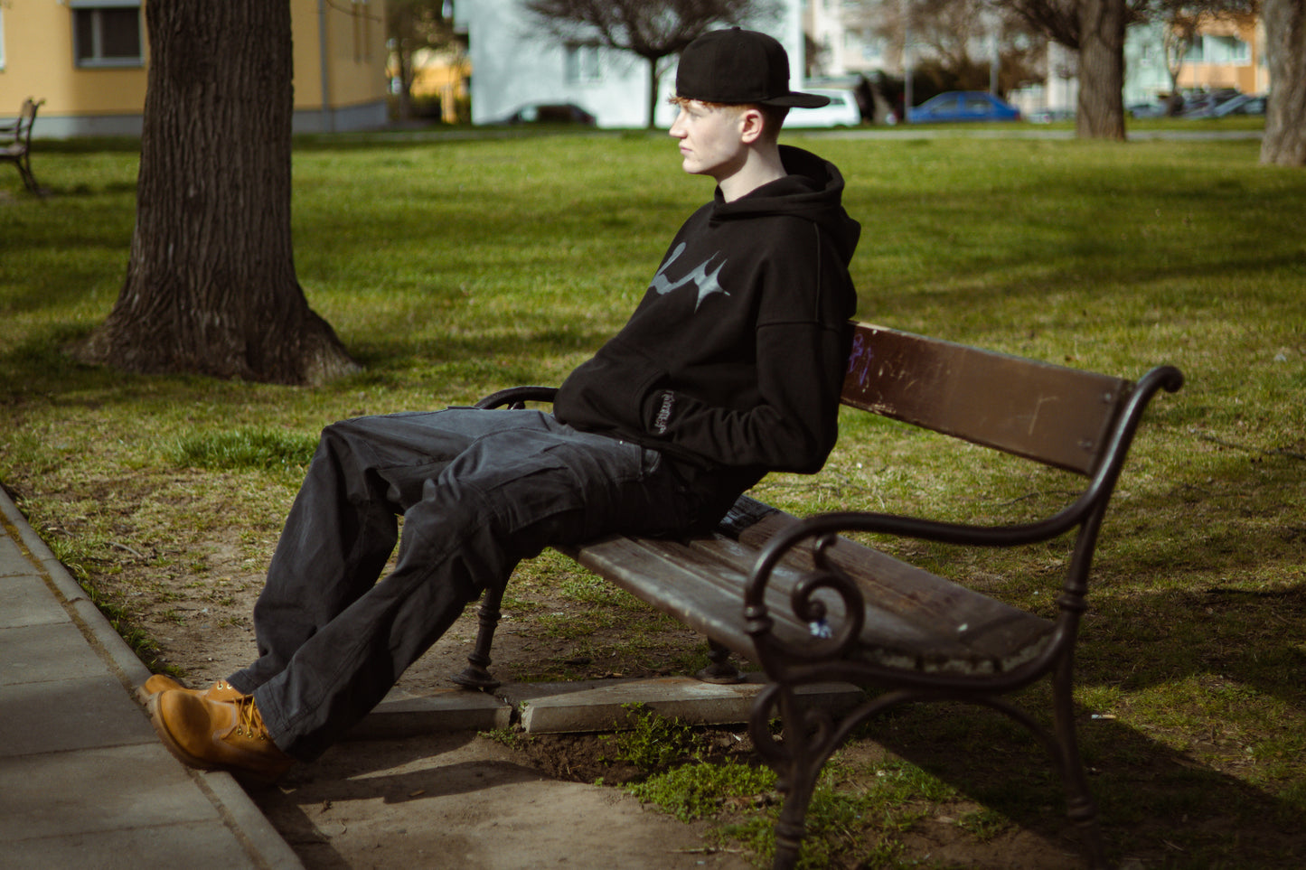 TWEERTHY 24 PUFF PRINT LOGO HOODIE (BLACK)